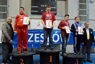 Artur Baliński na najwyższym stopniu podium