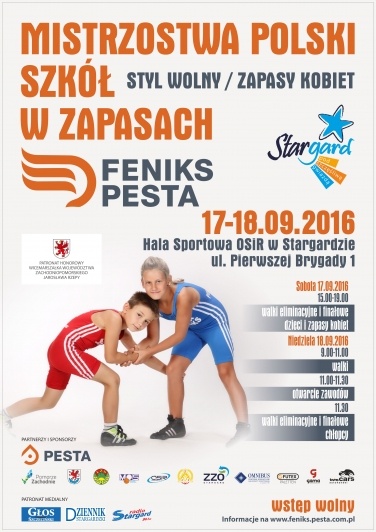 II Międzynarodowe Mistrzostwa Polski Szkół Podstawowych i Gimnazjalnych w zapasach - Stargard 2016
